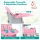 preview thumbnail 40 of 58, Costway 8-in-1 Baby High Chair Convertible Dining Booster Seat with