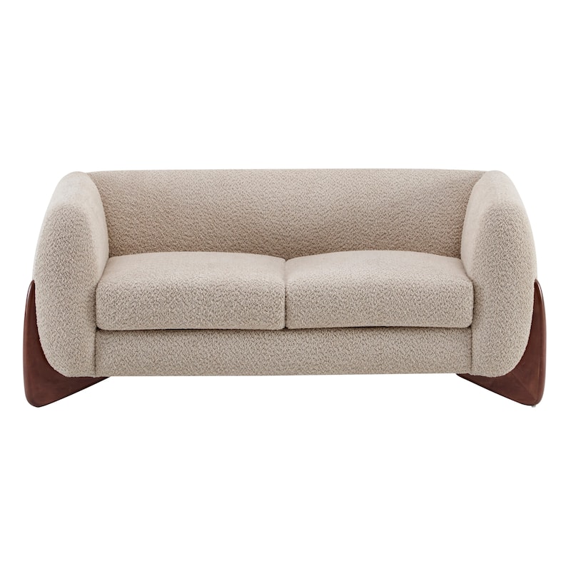 Arion Upholstered Boucle 2-Piece Living Room Sofa Set by Christopher Knight Home