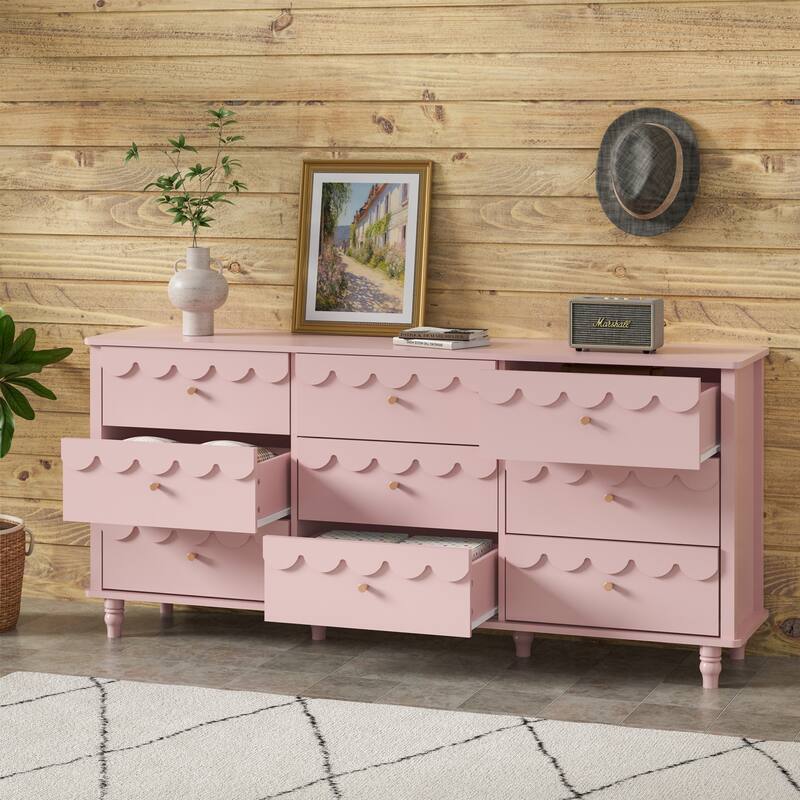 Royal 9-Drawer Lace Dresser - Max Storage for Growing Kids