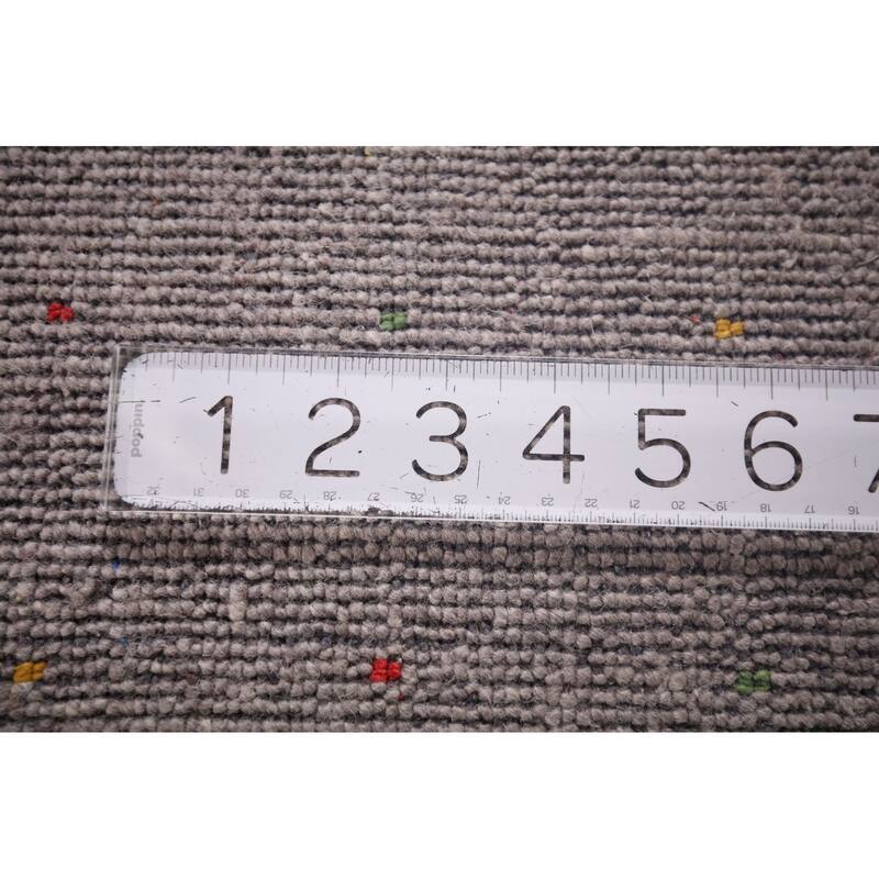 Gabbeh Indian Area Rug Hand-Knotted Tribal Wool Carpet - 5'3"x 7'9"