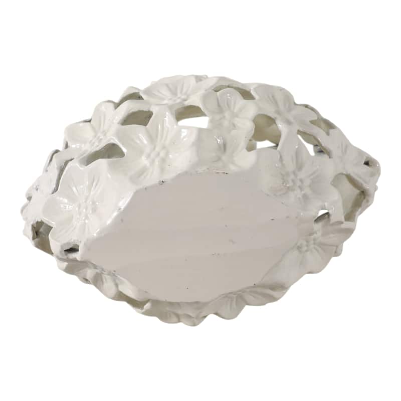 Aluminum Decorative Vase Floral Openwork Design Glam Style Modern