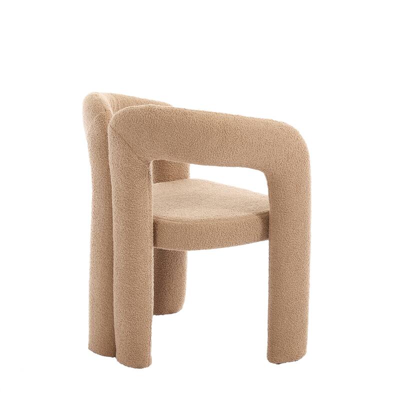 Contemporary Designed Fabric Upholstered Accent/Dining Chair /Barrel Side Chairs Kitchen Armchair set of 2