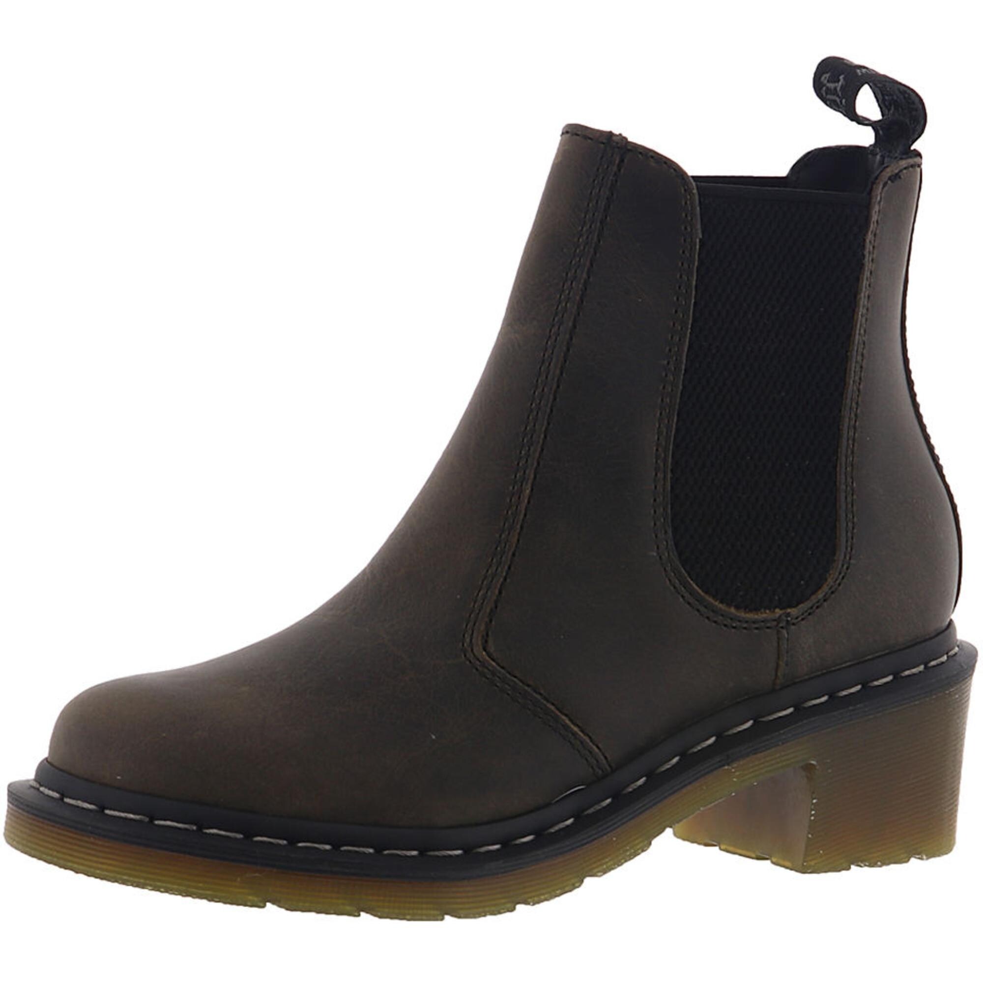 Shop Dr Martens Womens Cadence Chelsea Boots Leather Distressed Black 7 Medium B M Overstock 31772293