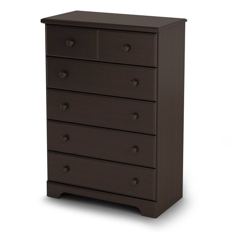 South Shore Summer Breeze 5-Drawer Chest - Chocolate