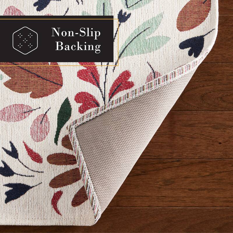 TOWN & COUNTRY LUXE Livie Everwash Washable Non-Slip Backing Kitchen Mat