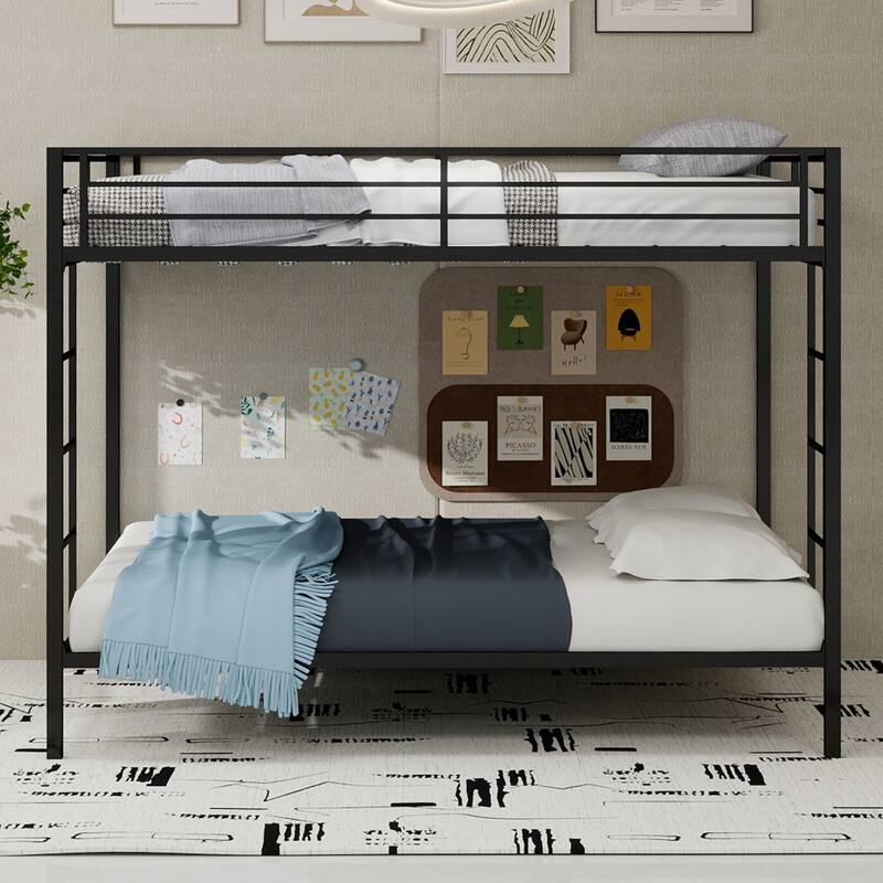 Multi-Functional Square Tube Iron Bunk Bed Ideal for Vertical Space