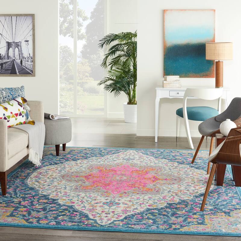 Nourison Passion Modern Persian Center Medallion Area Rug