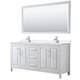 Option White, Chrome Trim, White Quartz Top
