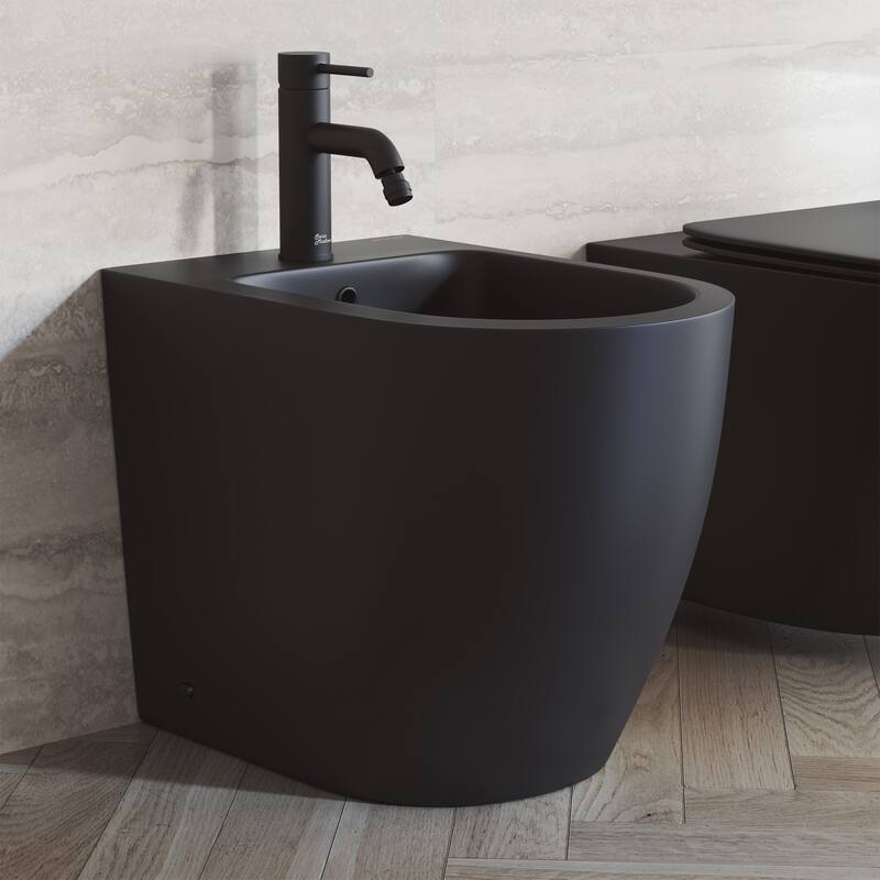 Swiss Madison St. Tropez Wall Mounted Horizontal Spray Bidet with - Matte Black