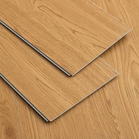 Click Lock Waterproof Luxury SPC Vinyl Flooring 48 in. L x 7 in. W x 9 pcs (21.5 Sq. Ft/Carton)