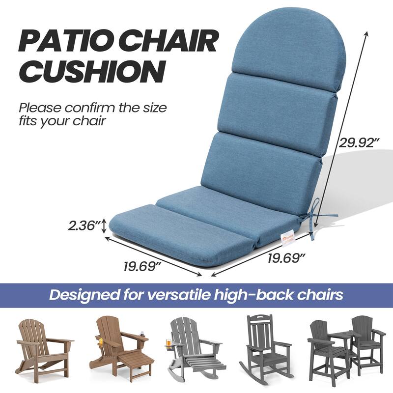 Outdoor Adirondack Chair Cushion Sunbrella / Fabric Patio Chair Pad