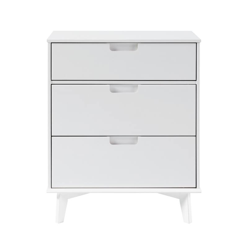 Middlebrook Mid-Century Solid Pine 3-Drawer Storage Chest