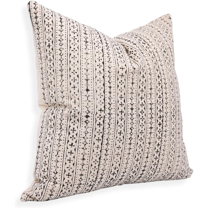 Fabdivine Cotton Floral Block print pillow Cover