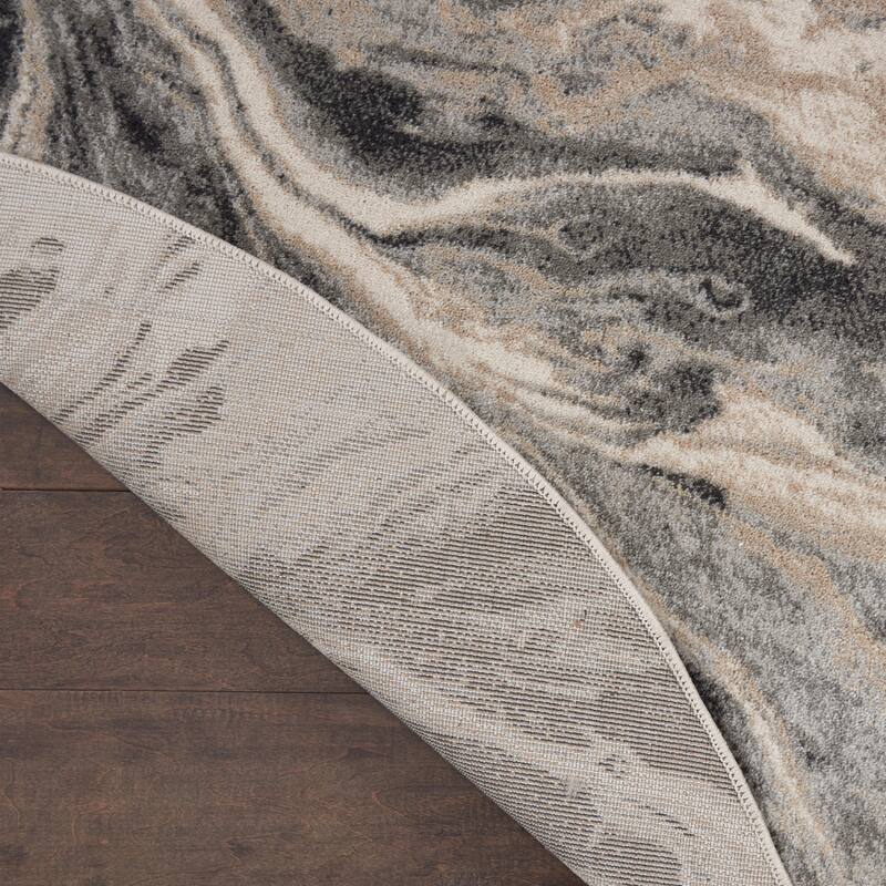 Inspire Me Home Decor Neutral Modern Abstract Area Rug