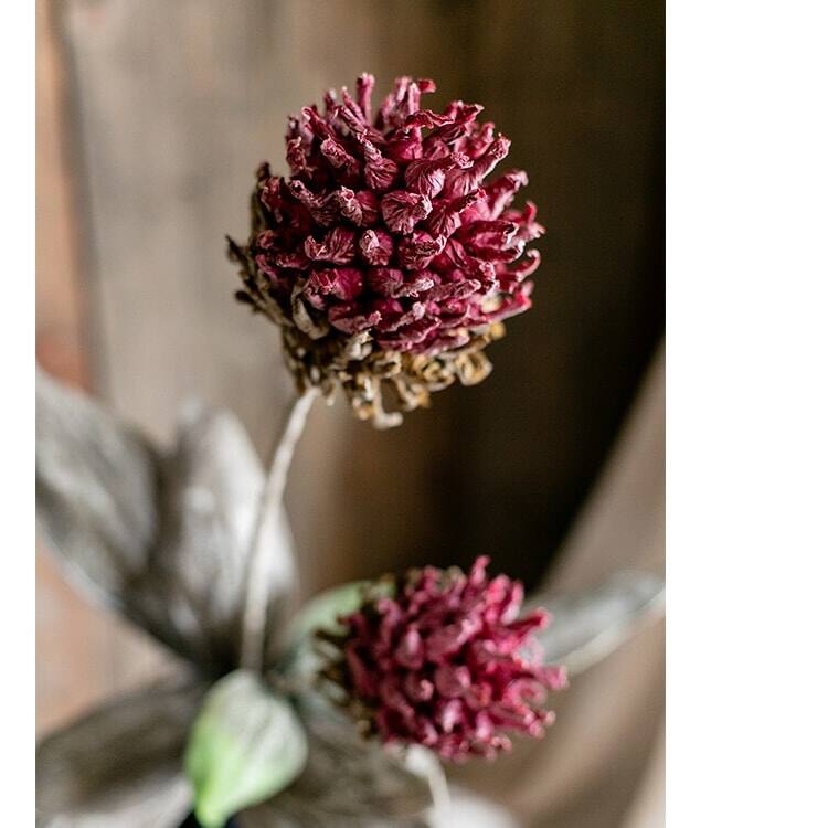 RusticReach Artificial Tall Stem Flower Mulan Thistle 43" Tall