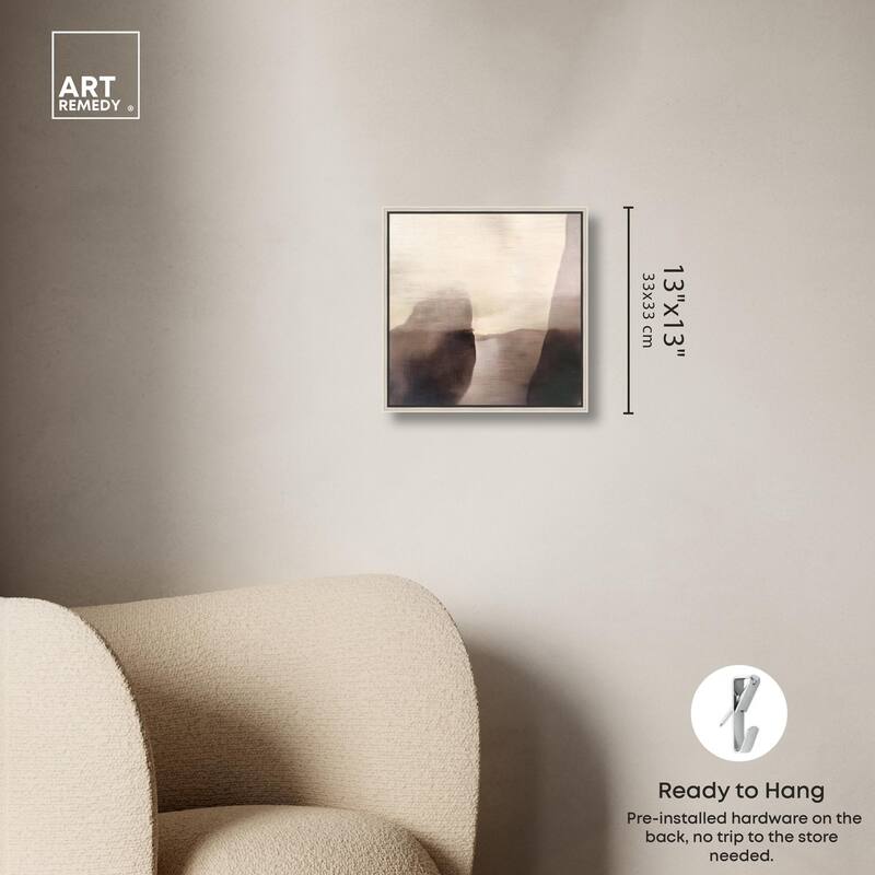 Pale Taupe II Canvas by Art Remedy