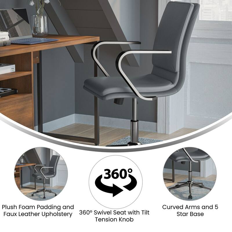 Designer Executive Swivel Office Chair with Arms