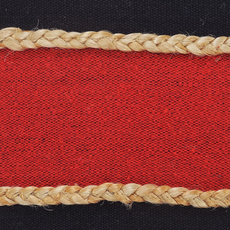 Sevita Atlantis Americana Striped Throw Pillow with Jute Braiding