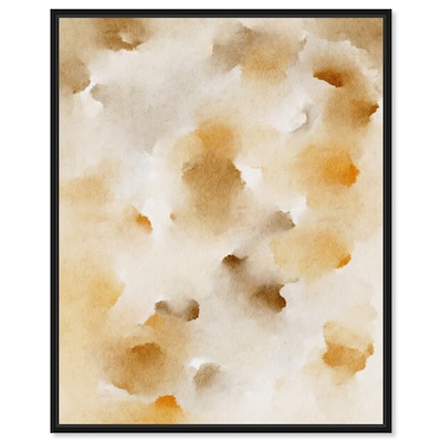 Art Remedy Pearls And Amber Framed Watercolor Boho Abstracts
