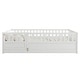 preview thumbnail 4 of 25, Full Size Montessori Floor Bed with High Security Fenced Design, Wooden Frame and Support Slats for Kids, Easy Assembly, White
