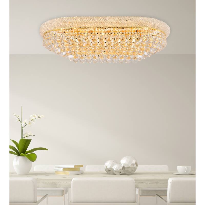 Elegant Lighting V1800F36S/RC Primo 18 Light 36" Wide Flush Mount