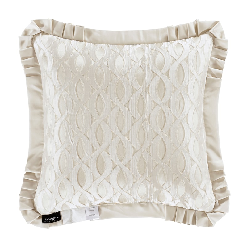 J. Queen New York La Boheme 20" Embellished Decorative Throw Pillow