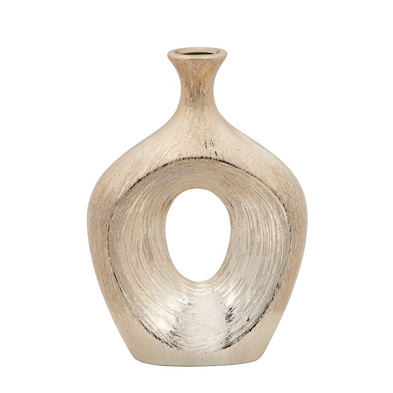 Sagebrook Home Abstract Unique Cut Out Sculptural Vase