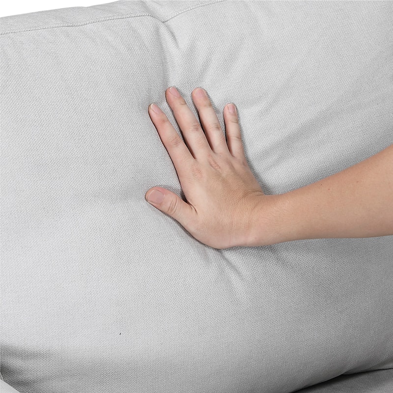 Felix 56" Textured Living Room Loveseat - Wood Finish Exposed Feet