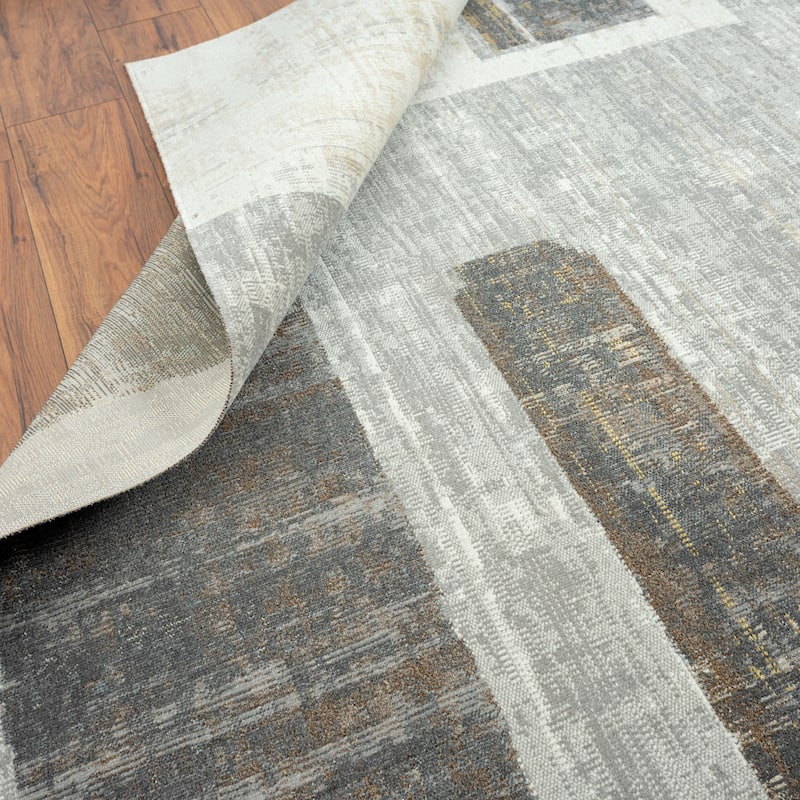N Natori 24-Seven Outdoor/Indoor Modern Geometric Area Rug