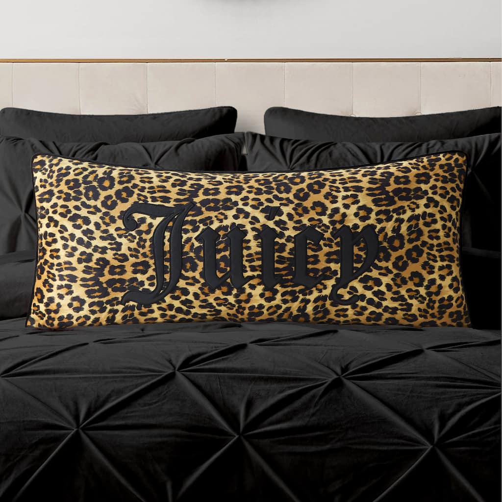 Juicy Couture Gothic Cheetah Pillow Decorative 1-Piece