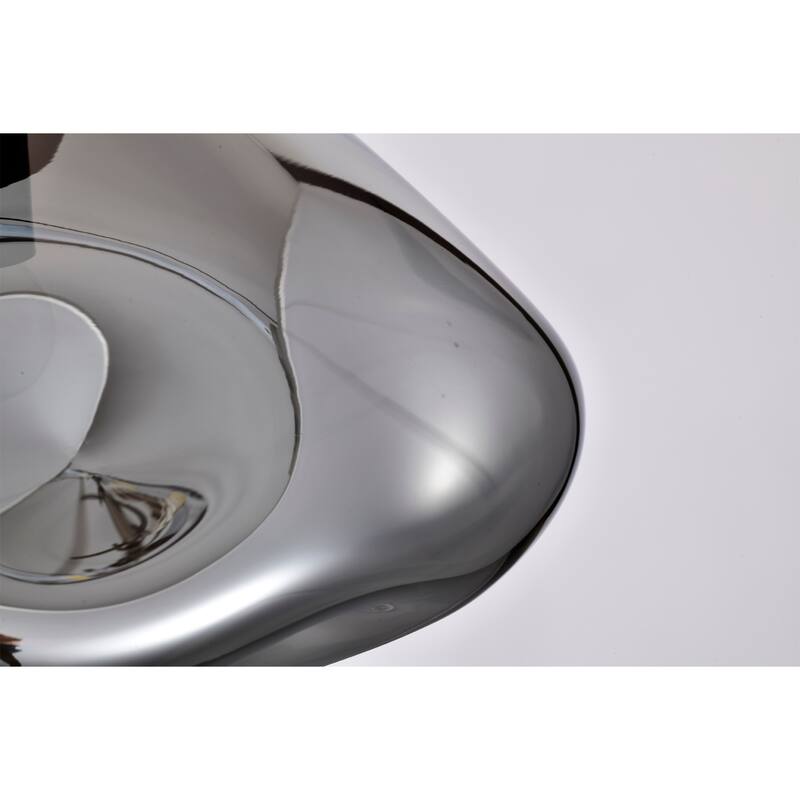 Einar Moulded Glass Shade Semi-Flushmount Ceiling Lamp