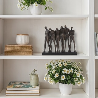 Allan Andrews Bronze Resin Abstract Line Up Sculpture