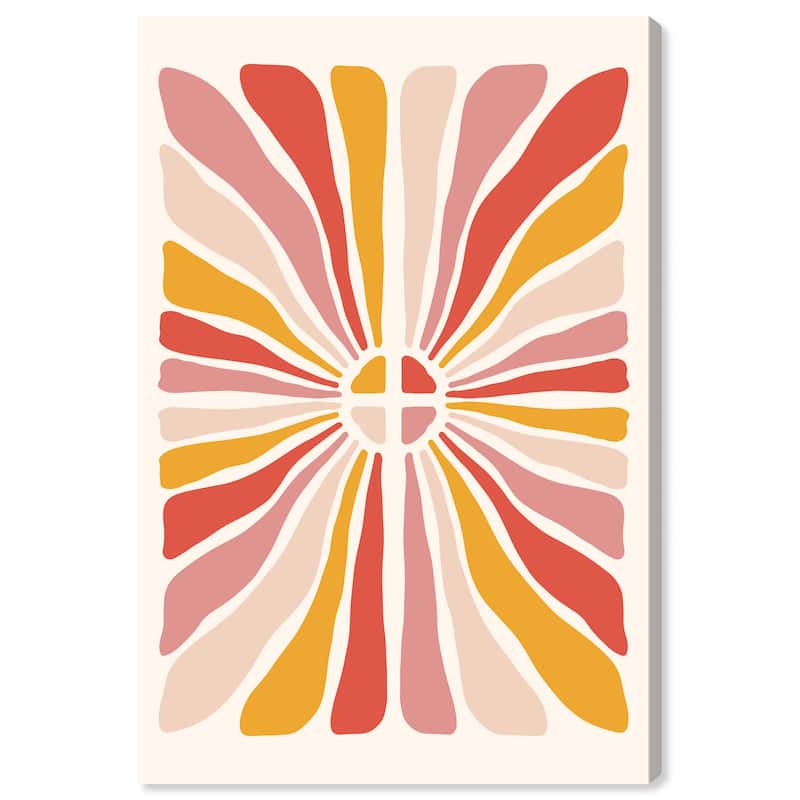 Wynwood Studio Canvas Abstract Longer Petals Orange and Dark Orange Modern & Contemporary Wall Art Canvas Print