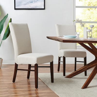 NPD Furniture Milton Fabric Dining Side Chair (Set of 2)