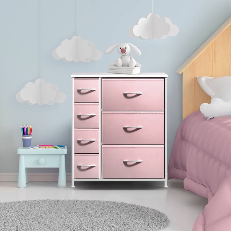 Dresser w/ 7 Drawers, Furniture Storage & Chest Tower for Bedroom