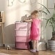 preview thumbnail 23 of 28, Rounded Edges Clothes Toy Cubby Storage with 4 Drawers Suitable for Your Sweetie - 4 Drawers Pink
