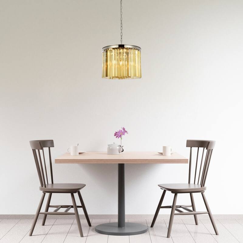Royce Edge 6-Light Polished Nickel Pendant