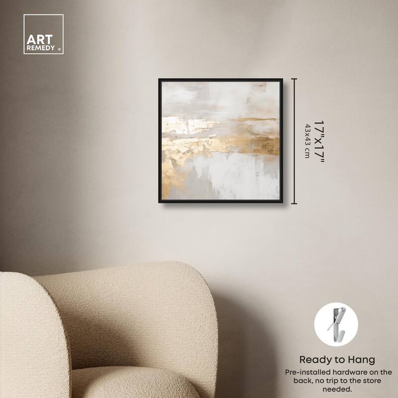 Melted Goldscape II Canvas by Art Remedy