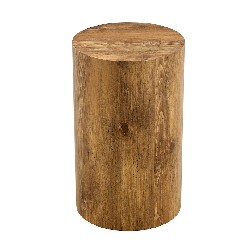 GDFStudio - Jackson Multi-Size Cylindrical Coffee Table Set with Wood-Grain Finish