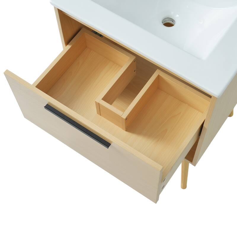 Bathroom Vanity with Sink Combo,Multi-functional Bathroom Cabinet with Drawer