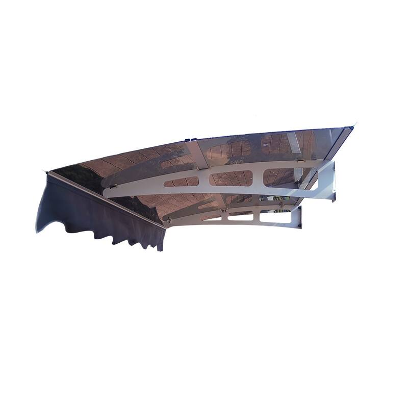 Wall-mounted window and door awnings for masonry and concrete walls