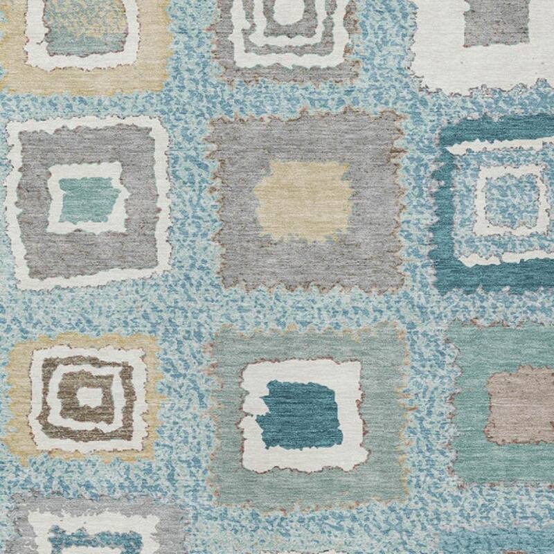 HomeRoots Geometric Transitional Rectangle Outdoor Rug