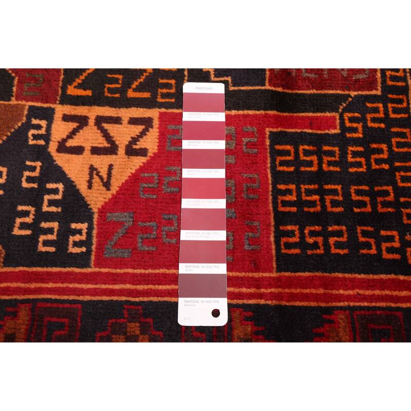 ECARPETGALLERY Hand-knotted Teimani Red Wool Rug - 3'7 x 5'10