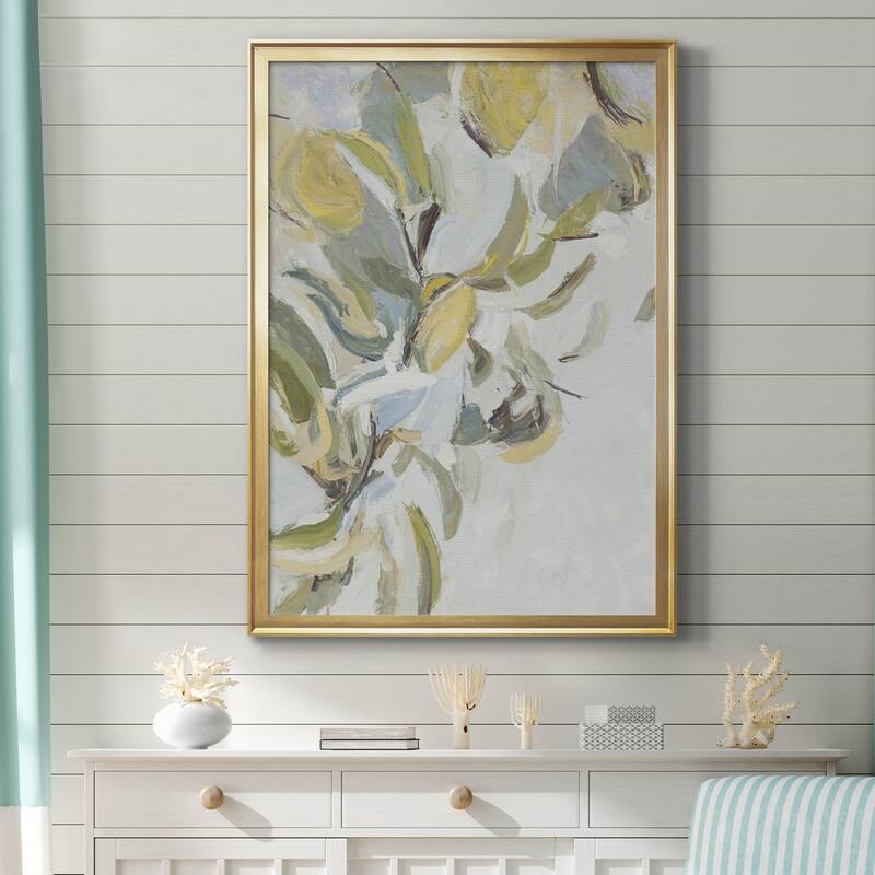 Lemon Pears Premium Framed Canvas - Ready to Hang