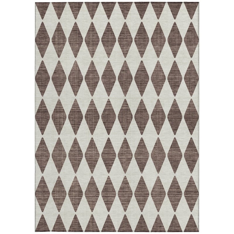 HomeRoots Geometric Transitional Rectangle Outdoor Rug