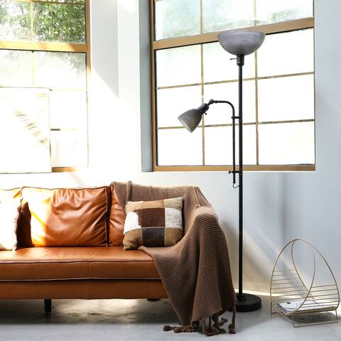 CO-Z 71-inch Torchiere Floor Lamp with Adjustable Reading Lamp