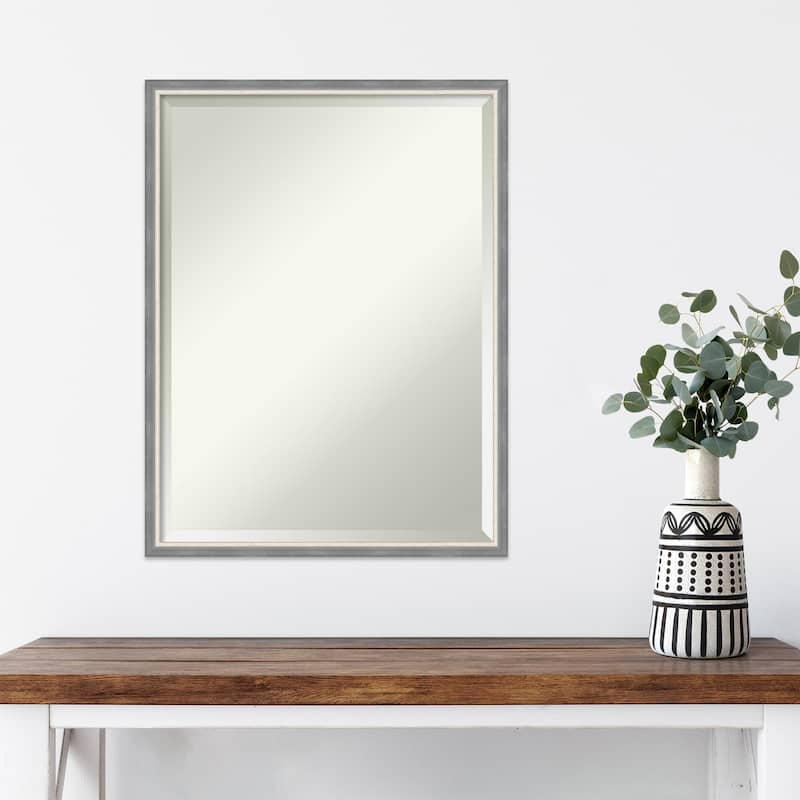 Theo Narrow Beveled Wood Framed Wall Mirror