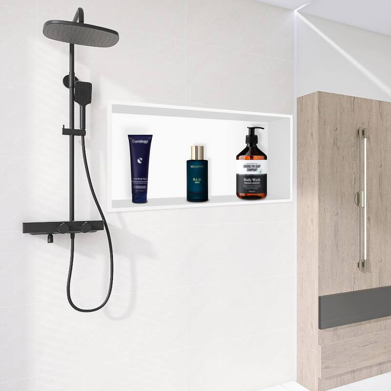WIZ 24-inch W x 12-inch H x 4-inch D Stainless Steel Shower Niche