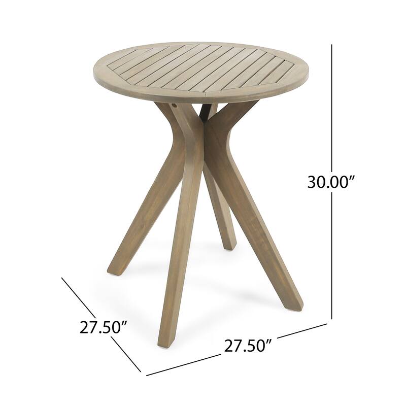 acacia wood outdoor bistro table