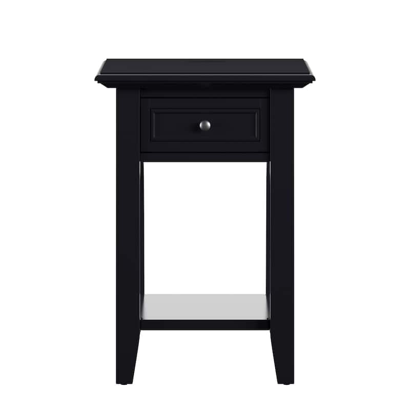 Zayden 1-drawer Side Table with Charging Station by iNSPIRE Q Bold